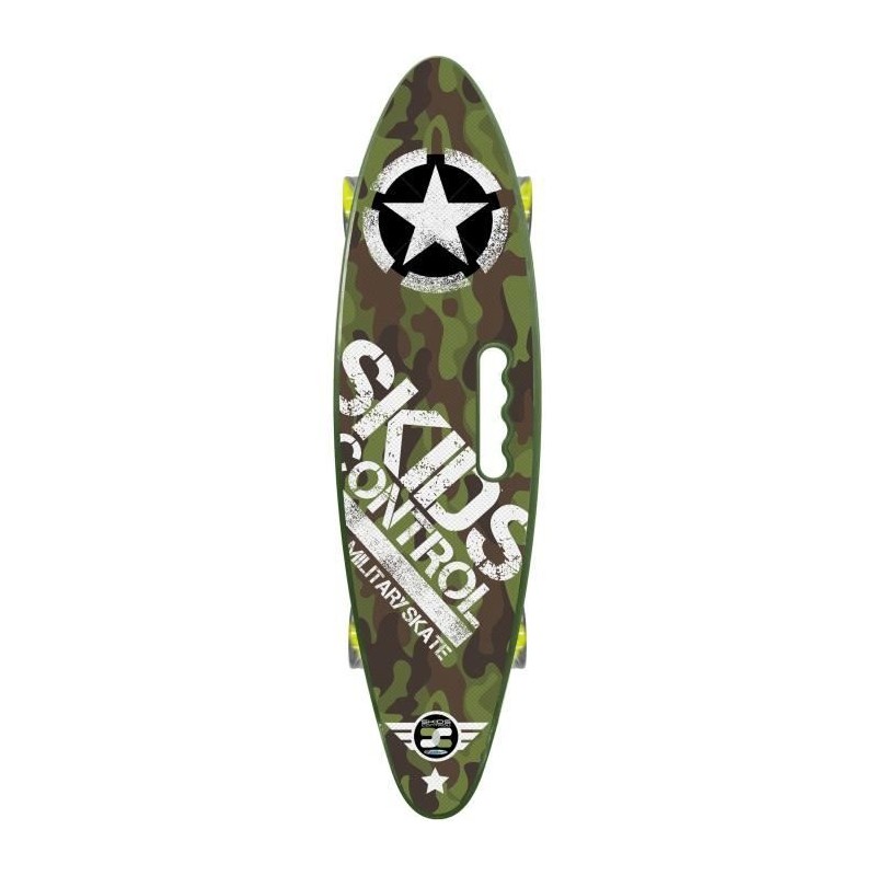 STAMP Skateboard 24 x 7 avec poignée Skids Control Military