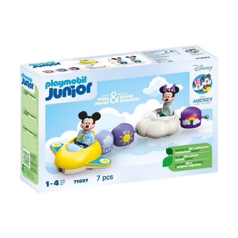 PLAYMOBIL Junior 71697 Train des nuages de Mickey et Minnie, Junior & Disney,...