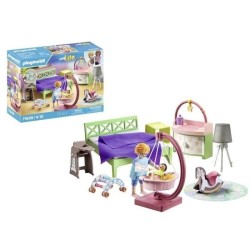 PLAYMOBIL 71609 Chambre de parents avec berceau suspendu, Maison d'architecte...