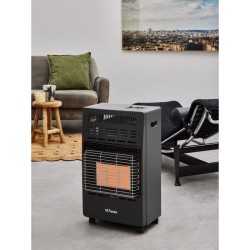 Chauffage d'appoint infrarouge au gaz butane KERN - Allumage par piezo - Surf...