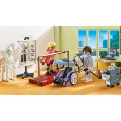 PLAYMOBIL 71617 Atelier de kinésithérapie, L'hôpital, Action Heroes, 69 piece...
