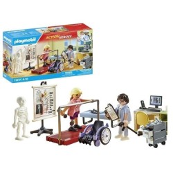PLAYMOBIL 71617 Atelier de kinésithérapie, L'hôpital, Action Heroes, 69 piece...