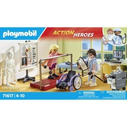 PLAYMOBIL 71617 Atelier de kinésithérapie, L'hôpital, Action Heroes, 69 piece...