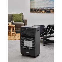 Chauffage d'appoint infrarouge au gaz butane KERN - Allumage par piezo - Surf...