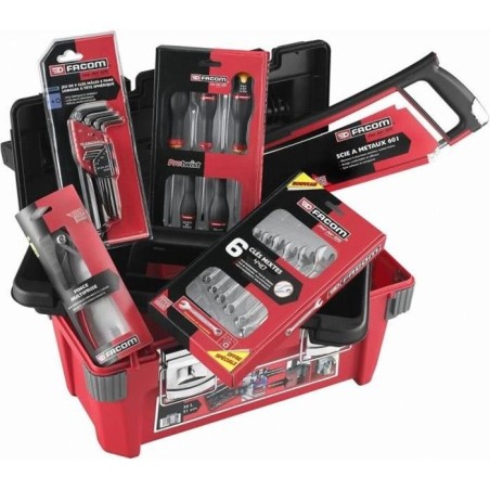 Caisse a outils FACOM + 22 outils - 5 Tournevis Protwist + 6 Clés mixtes OVG ...