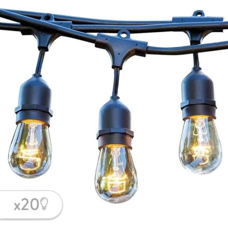 Guirlande lumineuse extérieur - LUMISKY - MAFY 20 LIGHT - 10 m - 20 ampoules ...