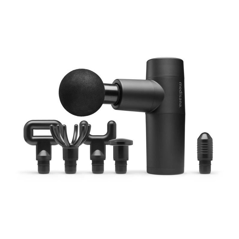 Pistolet de massage - MEDISANA - Mini MG 150 - 5 niveaux de percussion - 6 te...