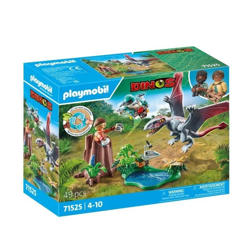 PLAYMOBIL 71525 Drone d'observation avec dimorphodon, Dinos, 49 pieces, Des 4...