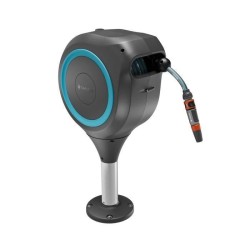 Dévidoir automatique pour terrasse - GARDENA - RollUp - M - Bleu - Longueur 2...