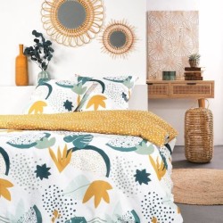 Parure de lit - TODAY - Sunshine - 119482 - 2 personnes - 260x240cm - Coton -...