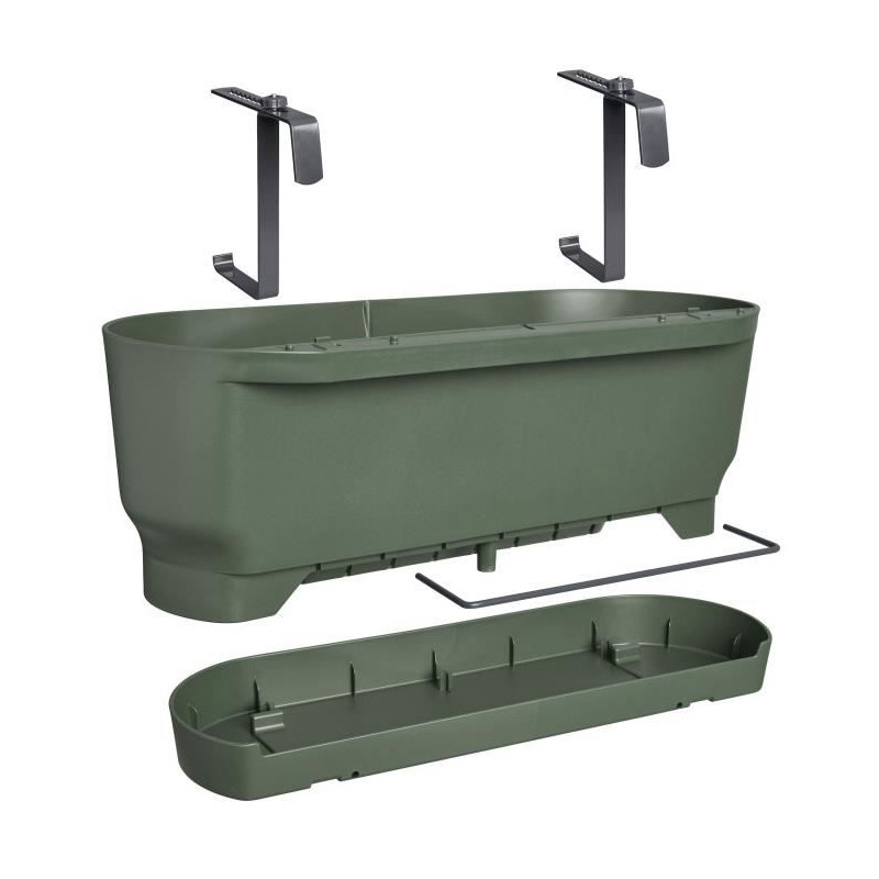 ELHO Balconniere GREENVILLE EASY BALCONY - L 21.2 x W 52 x H 19.4 cm - Leaf G...