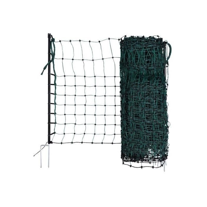 KERBL - Filet pour lapin et autres petits animaux électrifiable - 50 m - 65 c...