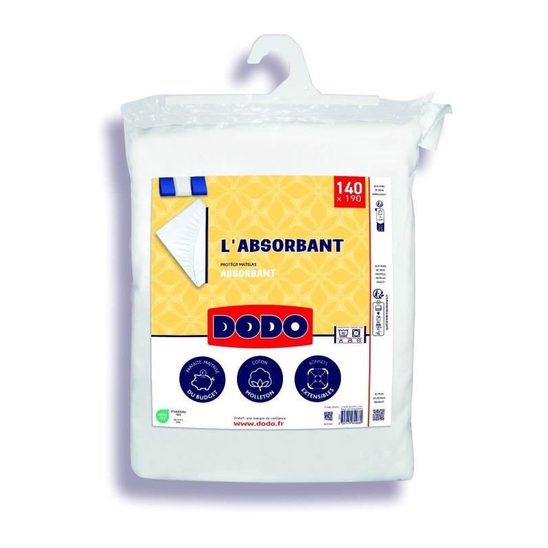 Protege matelas absorbant - 140x190 cm - Polyester