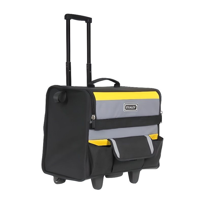 Sac a outils Softbag a roulettes STANLEY - 1-97-515 - 46 cm - Noir, Gris et J...
