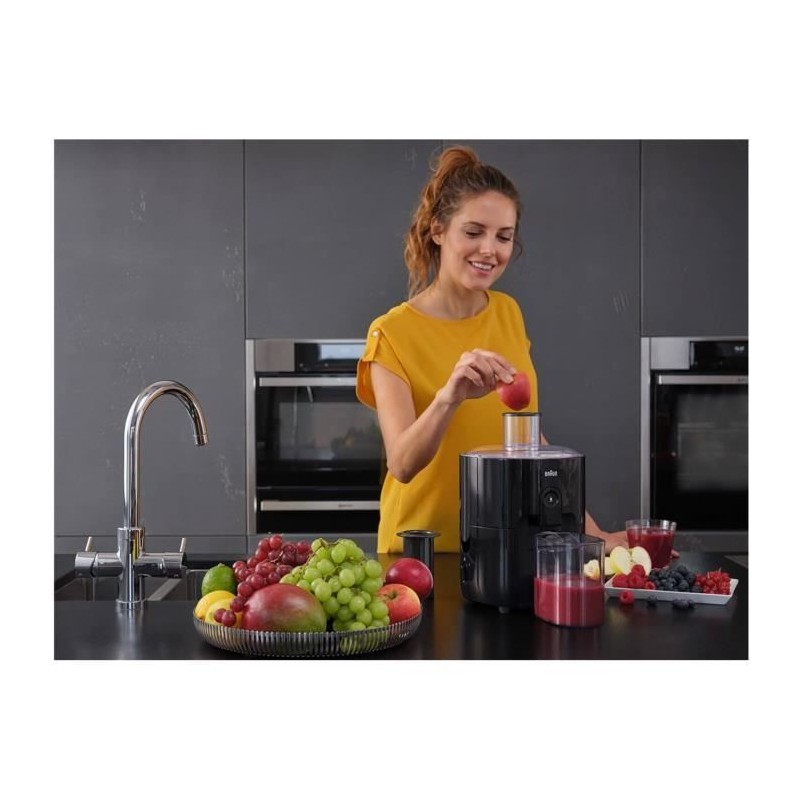 Centrifugeuse BRAUN SI3100BK - Technologie FastXtract et ColdXtract - Séparat...