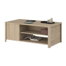 Table basse BETTY rectangulaire - En panneau de particules revetu papier - Dé...