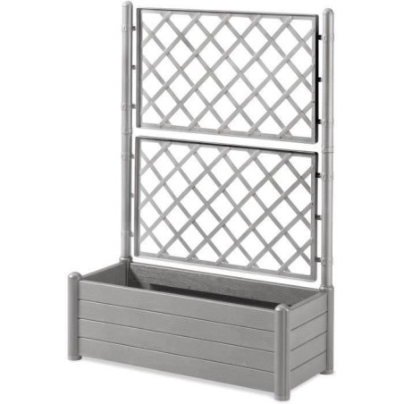 STEFANPLAST Bac a fleur/Jardiniere ITALIA rectangulaire avec treillis - 100x4...