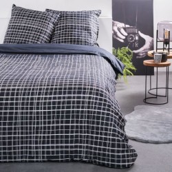 Parure de lit - TODAY - Sunshine - 2 personnes - 240x260cm - Coton - Imprimé ...