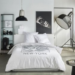 Parure de lit - TODAY - JAVA - 2 personnes - 240x220 cm - Coton - Imprimé New...