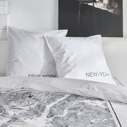 Parure de lit - TODAY - JAVA - 2 personnes - 240x220 cm - Coton - Imprimé New...