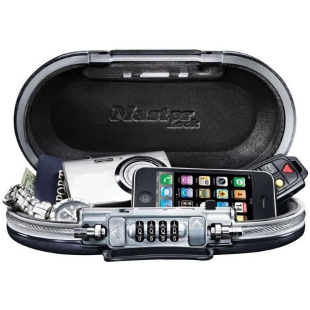 Mini Coffre-fort Portable - MASTER LOCK - 5900EURD - Avec Câble - Combinaison...