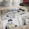 Parure de lit - TODAY - JAVA - 2 personnes - 240x220 cm - Coton - Imprimé Man...