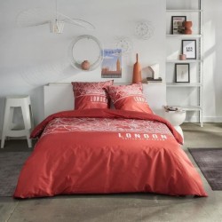 Parure de lit - TODAY - JAVA - 2 personnes - 240x220 cm - Coton - Imprimé Lon...