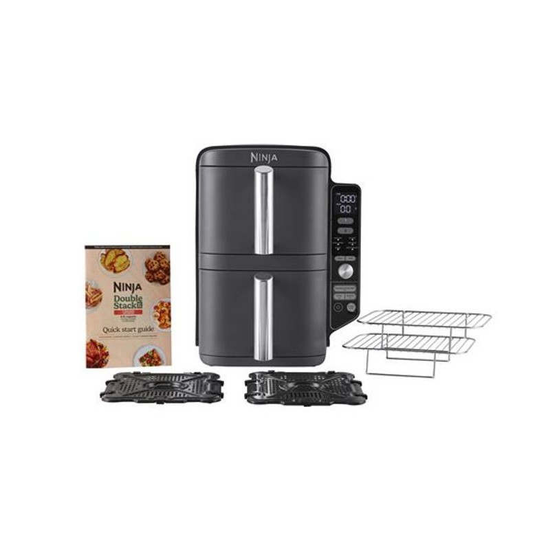 Friteuse sans huile NINJA - Double Stack XL SL400EU - Capacité 9,5L - 6 progr...