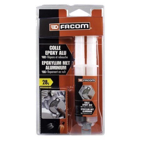 Colle epoxy alu bi-composant  28g - FACOM -  pour pieces métalliques-plastiqu...