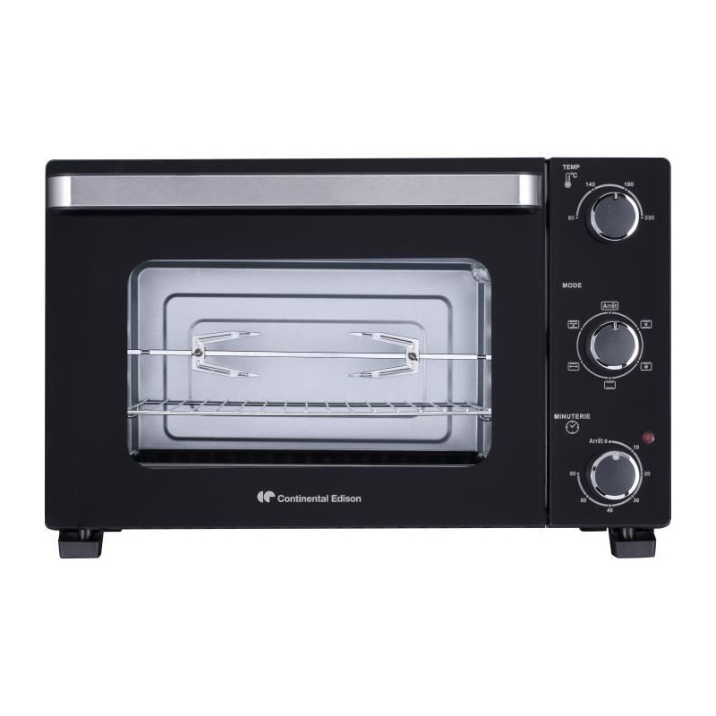 CONTINENTAL EDISON CEMF46B3 - Minifour électrique 46L noir - 1800W - Rotissoi...
