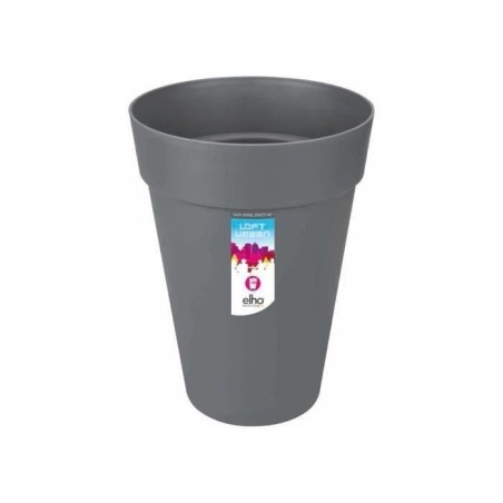 ELHO Pot de fleurs Loft Urban rond Haut - Ø 42 x H 56 cm - Extérieur - 100% r...