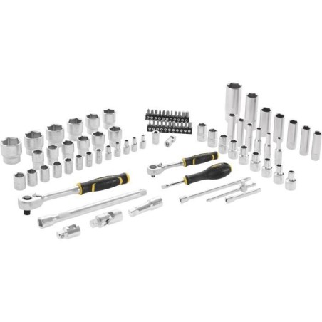 Coffret douilles 1/4 et 1/2 STANLEY FMMT82826-1 avec cliquet et rallonge FATM...