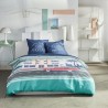 Parure de lit - TODAY - JAVA - 2 personnes - 240x220 cm - Coton - Imprimé Los...