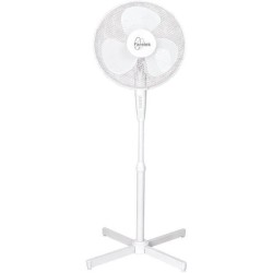Ventilateur sur pied TENESSEE - FARELEK - Ø40cm 50W - Blanc - Oscillant