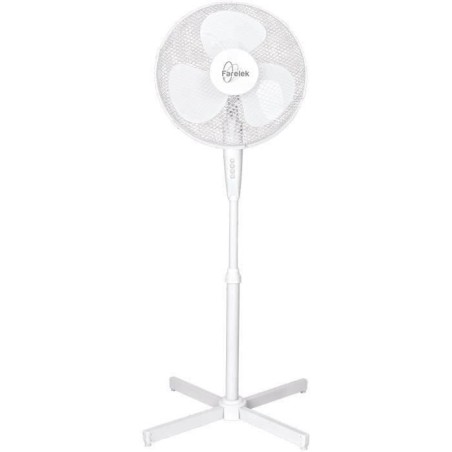 Ventilateur sur pied TENESSEE - FARELEK - Ø40cm 50W - Blanc - Oscillant