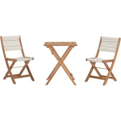 Set bistrot pliable en bois...
