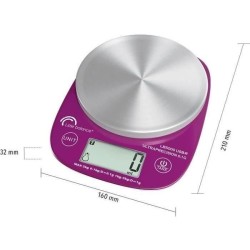 Balance culinaire - LB 5000 Pro Inox 5.1 - Ultraprécision - USB - Réparable L...