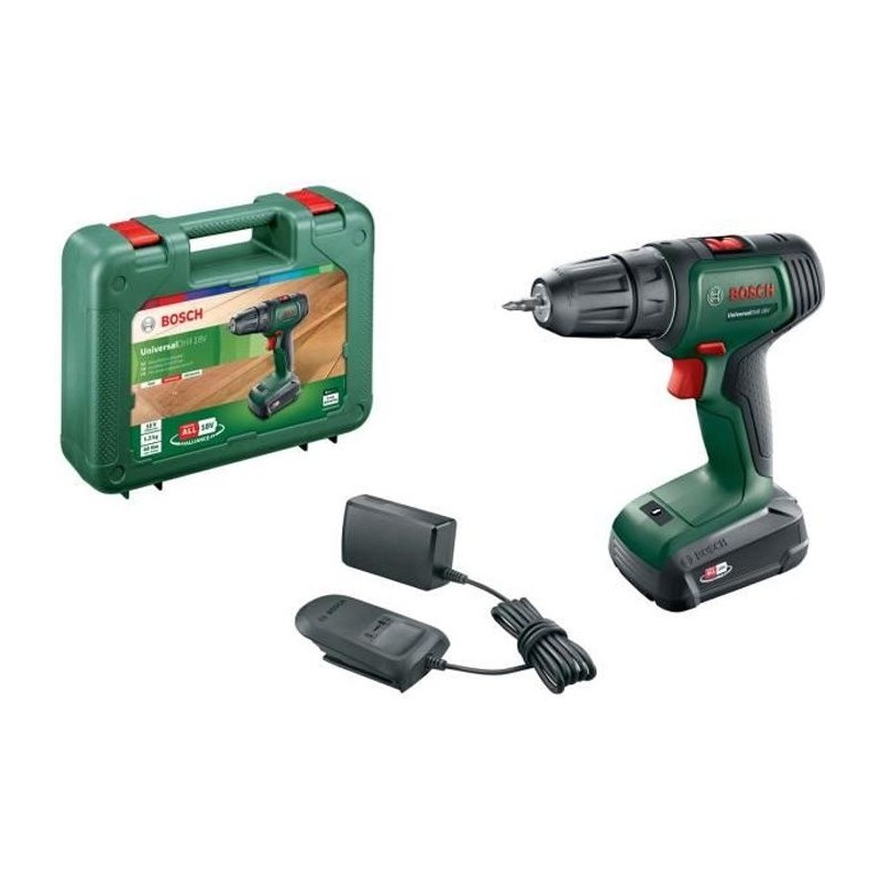 Perceuse-visseuse sans-fil Bosch - UniversalDrill 18V 40Nm + 1 batterie 1,5 A...