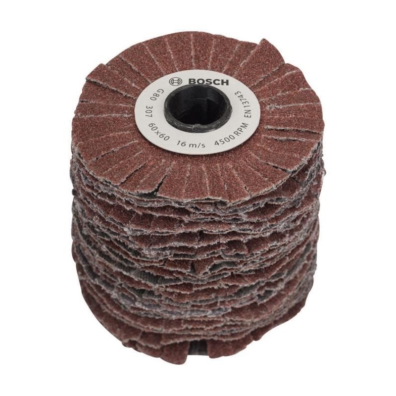 Rouleau flexible PRR 60mm G80 - BOSCH - Ponçage bois, métal et matiere synthé...