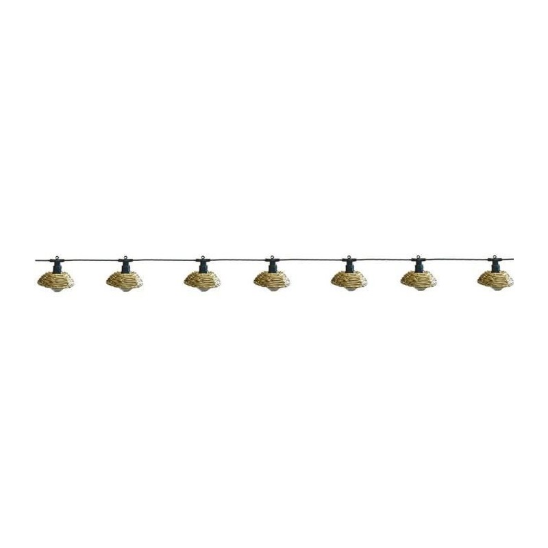 Guirlande lumineuse extérieur - LUMISKY - COTTAGE - 5.70 m - 10 globes transp...