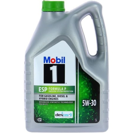 Huile moteur 5W-30 ESP Synthétique - MOBIL 1 - Formula-P  -bidon 5L -  haute ...