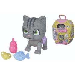 Smoby - Pamper Petz - Chat a adopter - 4 accessoires - Articulé - Bois et fai...