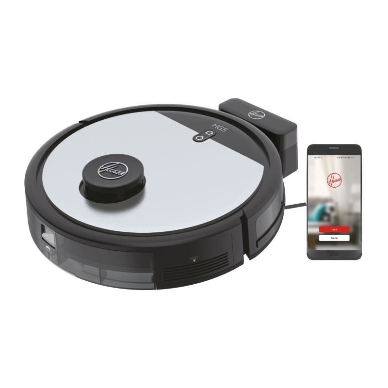 Hoover HG510D Aspirateur Robot Dry - WIFI - Navigation Laser - Brosse XL - Au...
