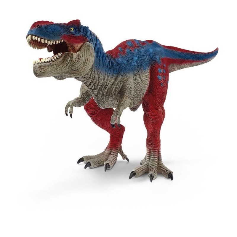 Figurine Tyrannosaure Rex bleu,  Schleich 72155 Dinosaurs, Taille 28 cm, Des ...