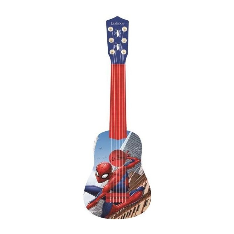Lexibook, Spiderman, Ma premiere Guitare pour Enfant, 6 Cordes en Nylon, 53 c...