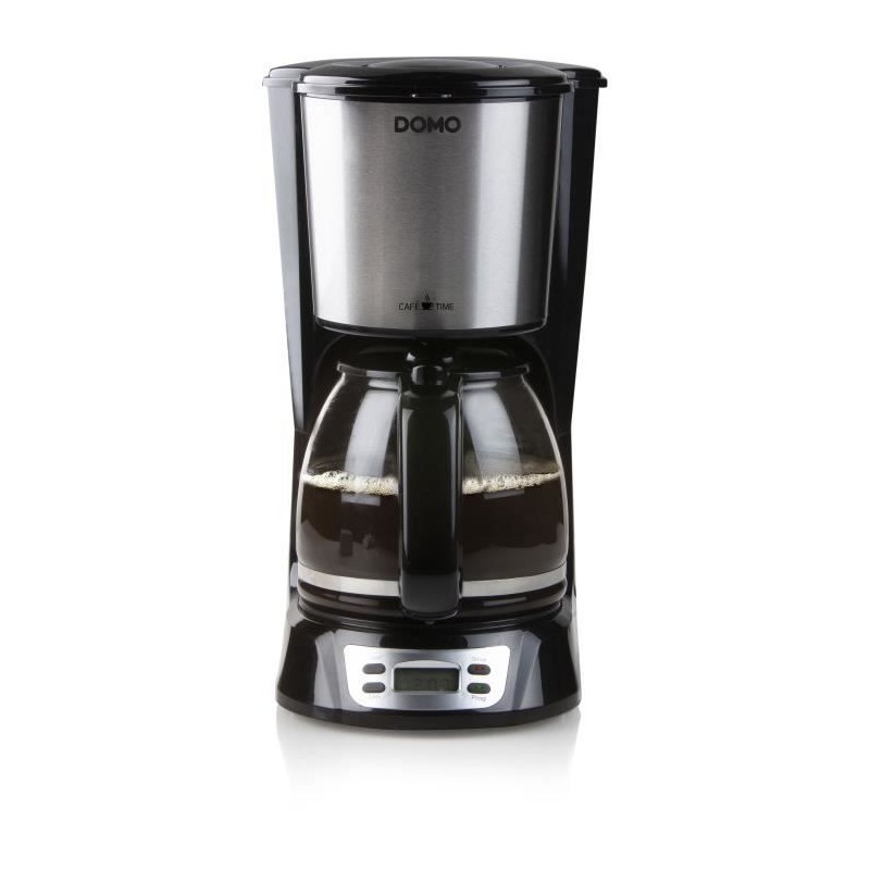Cafetiere Filtre - DOMO - DO708K - 1000 W - 1,5 L - 12 tasses - Ecran LCD - M...