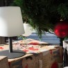 Lampe de table LED sans fil Standy Mini Rock - Lumisky - H 25 cm - Gris et blanc