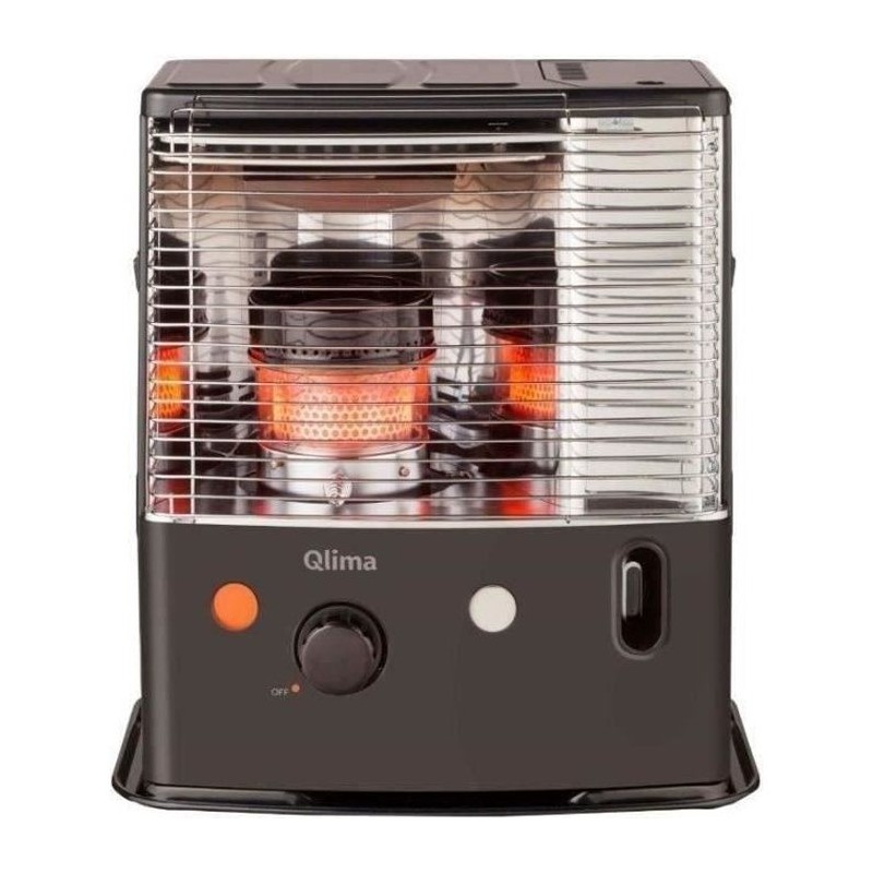 Poele a pétrole QLIMA R7224-SC - 2400 W - jusqu'a 85 m³ - Détecteur CO² - Rés...