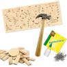 Kit de menuiserie - SES CREATIVE - Dinosaures - Avec clous et colle