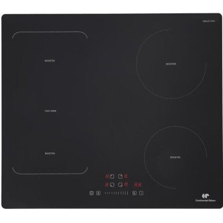 Plaque induction CONTINENTAL EDISON - CETI4ZFLEXB1 - 7200 W -1 zone flex - Noir